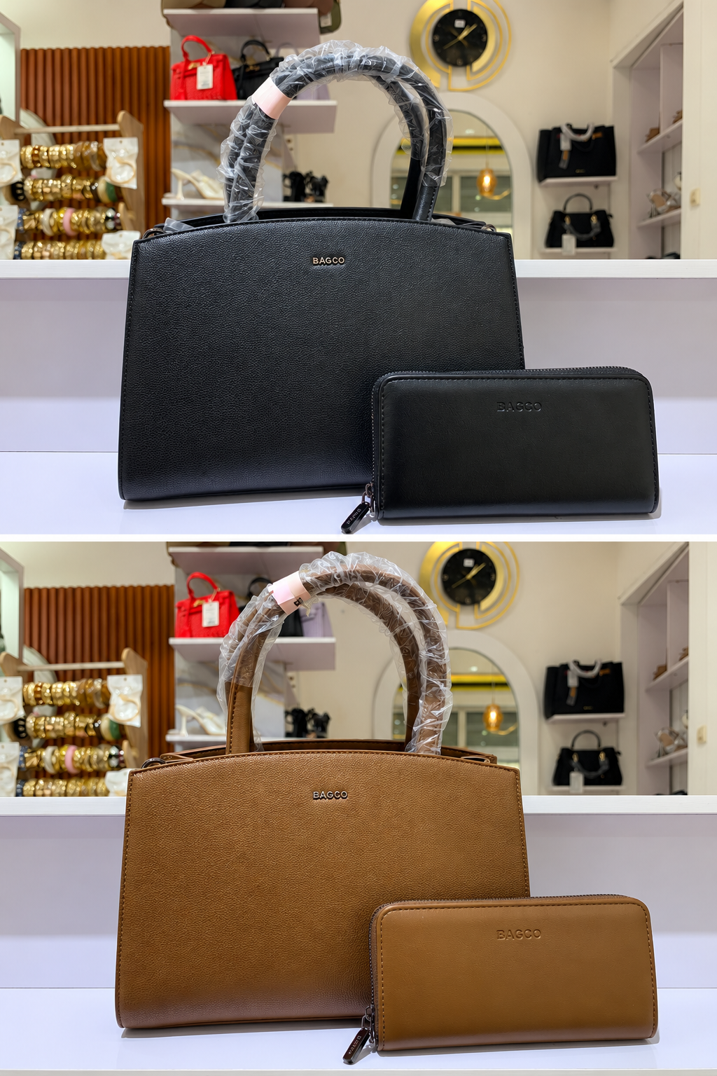 bagco Sac à main BAGCO avec portefeuille assorti. - Image 1